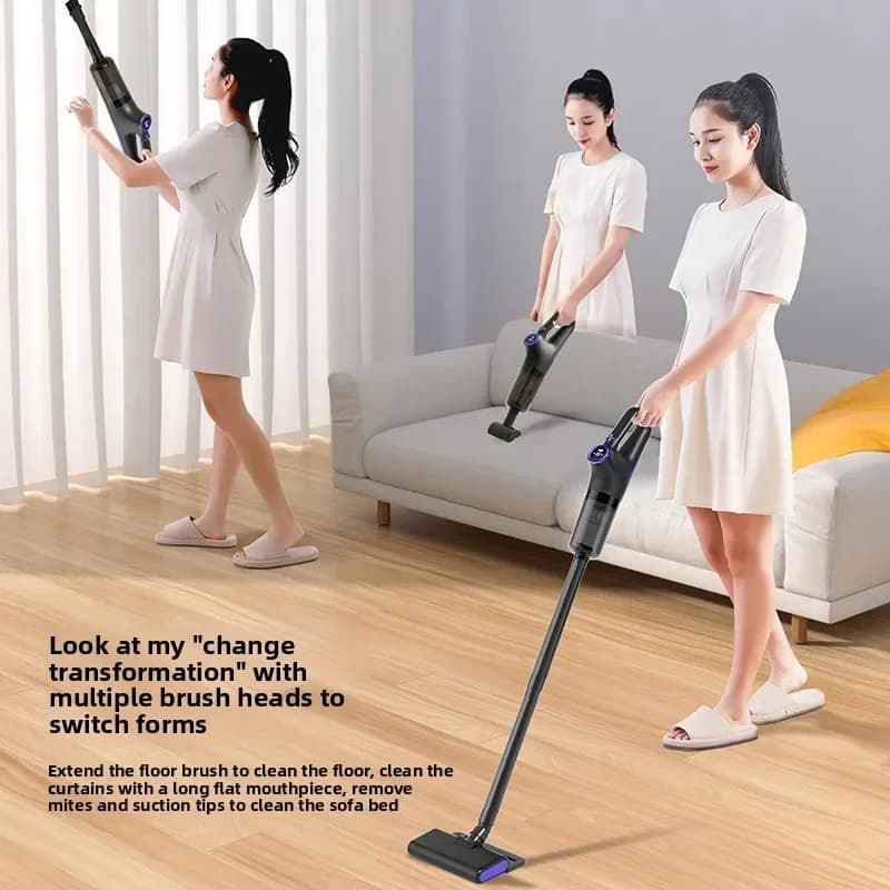 TINSOL 15000PA Cordless Vacuum Cleaner Portable Vacuum Cleaner High Suction USB Rechargeable Cordless Home Vacuum Cleaner